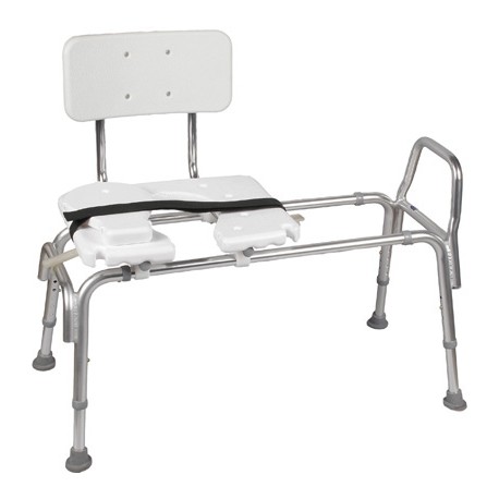 DMI® Heavy Duty Sliding Transfer Bench with Cut-Out Seat