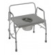 DMI® Extra Wide Heavy-Duty Drop-Arm Steel Commode