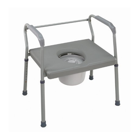 DMI® Heavy-Duty Steel Commode with Platform Seat