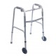 DMI® Single Release Folding Walkers w/ 5" Non-Swivel Wheels