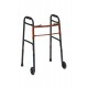 DMI® Two-Button Release Folding Walker w/ Wheels