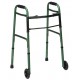 DMI® Two-Button Release Folding Walker w/ Wheels