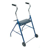 DMI® Steel Walker w/ Wheels and Seat