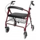 DMI® Lightweight Extra-Wide Heavy-Duty Aluminium Rollator